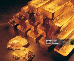 Gold bars and nuggets on sale