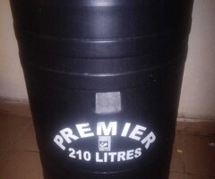 Slightly used 210 litre premier water tank